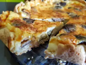 Quiche de setas y nata