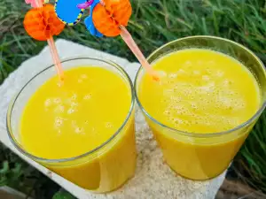 Batido de naranja y manzana