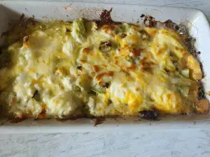 Gratinado de calabacín con quesos