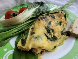 Tortilla de acelgas y tofu