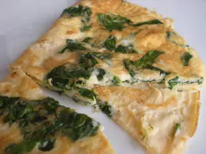 Tortilla de espinacas esponjosa