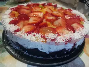 Cheesecake Oreo con Fresas y Coco