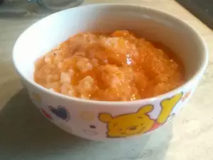 Arroz con verduras para bebés