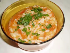 Arroz con tomate para bebés