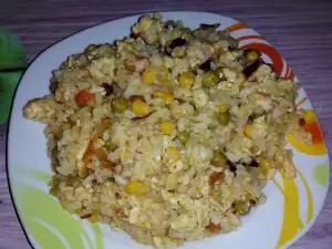 Arroz chino con verduras