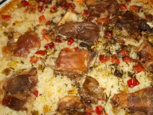 Arroz al horno con cordero