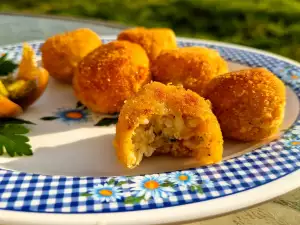 Croquetas de arroz con parmesano