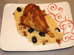 Pasta Orzo con Muslos de Pavo