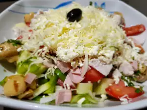 Ensalada de pastor con pollo