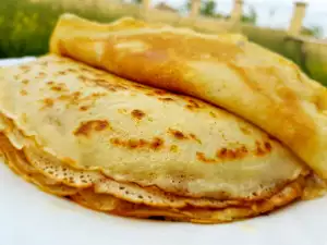 Crepes con aceite de oliva y cerveza