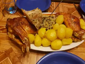 Conejo Relleno Asado