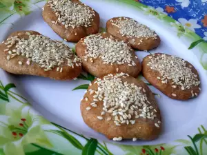 Galletas saladas con harina integral y sésamo