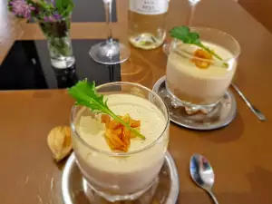 Panna Cotta de Foie con Manzanas