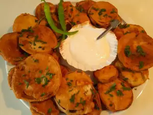 Berenjenas empanadas con leche