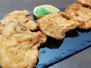 Aperitivo de setas de cardo rebozadas