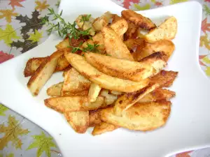 Patatas fritas con costra crujiente