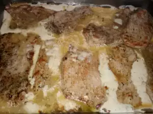 Filetes con yogur y mayonesa