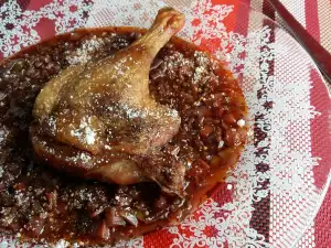 Muslos de pato al horno con salsa