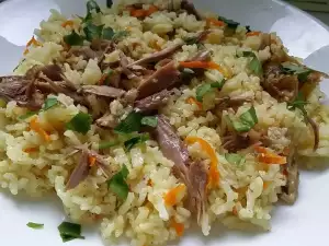 Pato con arroz