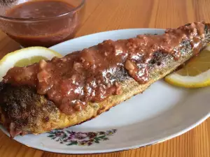 Salsa de nueces para pescado asado