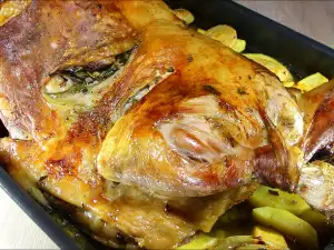 Paletilla de cordero al horno con menta