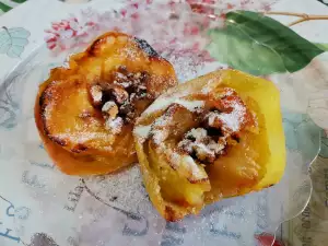 Manzanas asadas con nueces y canela