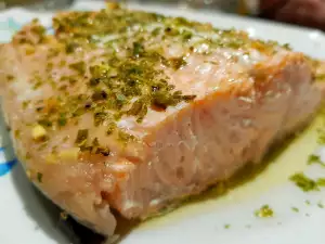 Filete de salmón asado al horno