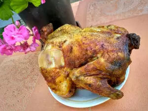 Pollo asado en freidora de aire