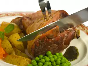 Pieza entera de carne asada