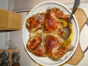 Pollo asado a la mantequilla