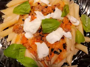 Penne con Burrata