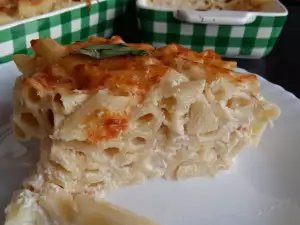 Penne Rigate con cinco quesos y nata