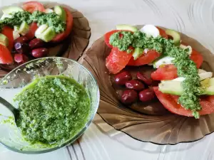 Pesto de perejil con nueces