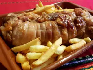 Rollo de muslos de pollo