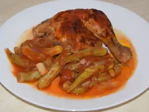 Pollo con okra