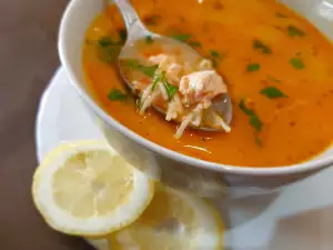 Sopa de pollo sin cebolla