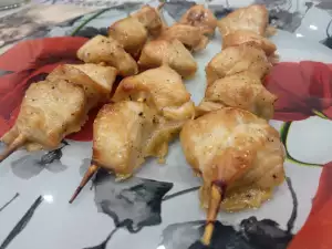 Pinchos de pollo al horno con leche (muy tiernos)