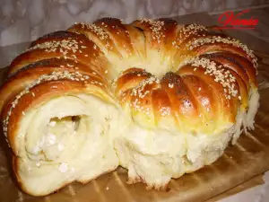 Bollo caracol con queso