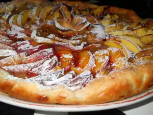 Tarta de hojaldre con frutas