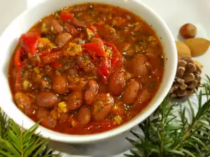 Alubias rojas para la cena de Nochebuena