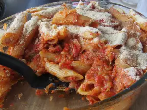 Macarrones al horno sin carne