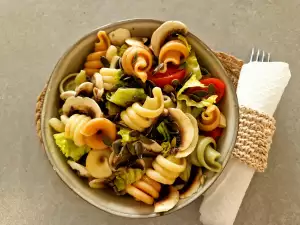 Ensalada de pasta vegana