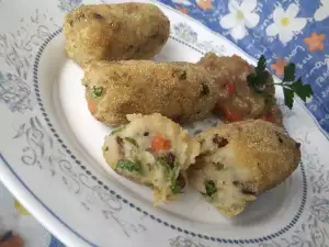 Croquetas veganas de alubias, lentejas y patatas