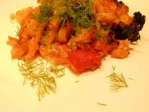 Repollo con tomate