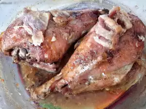 Muslos de pavo asados al horno