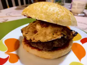 Hamburguesa de pavo a la sartén grill