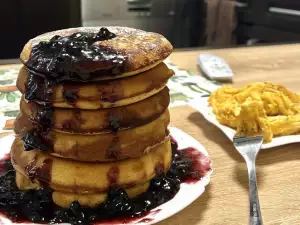 Tortitas americanas esponjosas con levadura química