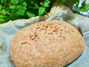 Pan integral de espelta con aceite y semillas de lino