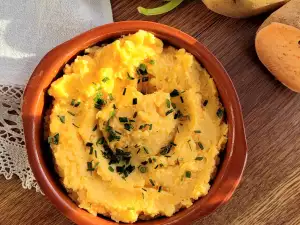 Puré de patatas y boniato