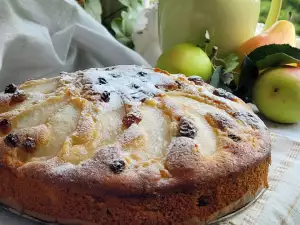 Tarta de frutas con manzana y pera